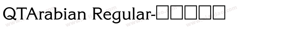 QTArabian Regular字体转换